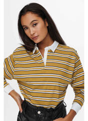 Polo jaune ONLY pour femme seconde vue