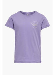 T-shirt violet ONLY pour fille seconde vue
