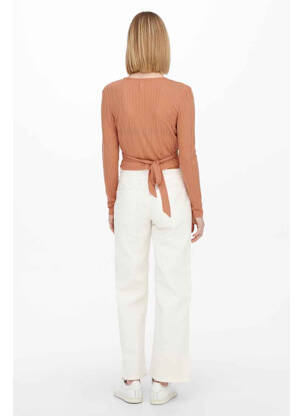T-shirt marron JACQUELINE DE YONG femme