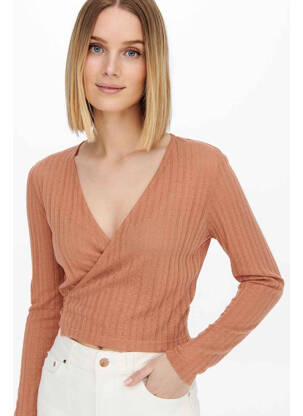 T-shirt marron JACQUELINE DE YONG femme