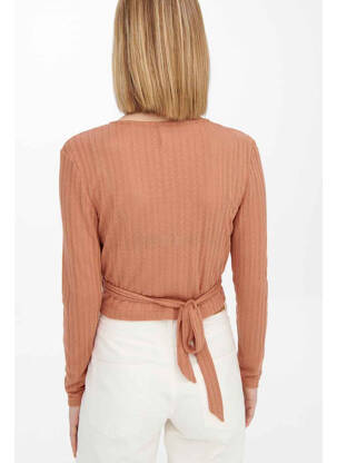 T-shirt marron JACQUELINE DE YONG femme