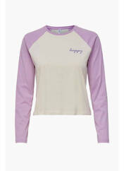 T-shirt violet ONLY pour femme seconde vue