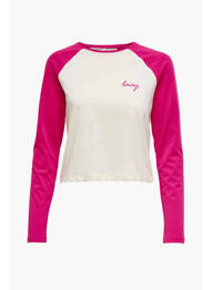 T-shirt rose ONLY femme