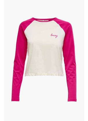 T-shirt rose ONLY pour femme
