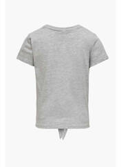 T-shirt gris ONLY pour fille seconde vue