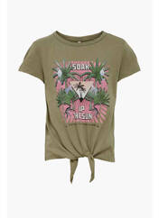 T-shirt marron ONLY pour fille seconde vue