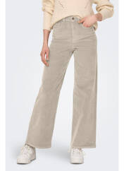 Pantalon droit beige ONLY pour femme seconde vue