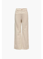 Pantalon droit beige ONLY pour femme seconde vue