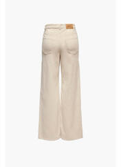 Pantalon droit beige ONLY pour femme seconde vue