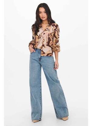 Chemisier marron ONLY femme