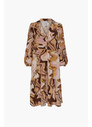 Robe mi-longue marron ONLY femme