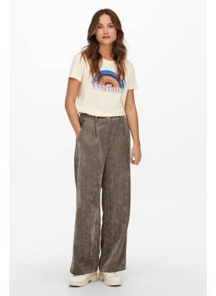 Pantalon flare marron JACQUELINE DE YONG femme