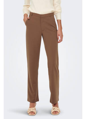 Pantalon chino marron JACQUELINE DE YONG femme