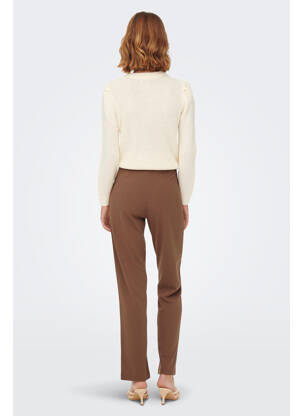 Pantalon chino marron JACQUELINE DE YONG femme