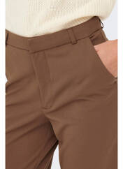 Pantalon chino marron JACQUELINE DE YONG pour femme seconde vue