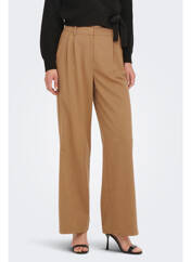 Pantalon droit marron ONLY pour femme seconde vue