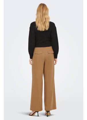 Pantalon droit marron ONLY femme