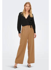 Pantalon droit marron ONLY pour femme seconde vue