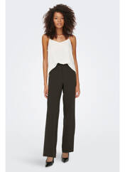 Pantalon droit marron ONLY pour femme seconde vue