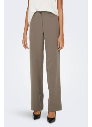 Pantalon droit marron ONLY femme