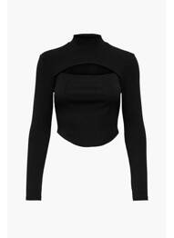 T-shirt noir ONLY femme