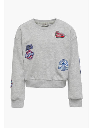 Sweat-shirt gris ONLY fille