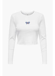 T-shirt blanc ONLY pour femme seconde vue