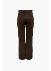 Pantalon droit marron ONLY pour femme seconde vue