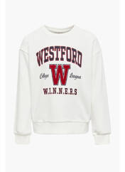 Sweat-shirt blanc ONLY pour fille seconde vue
