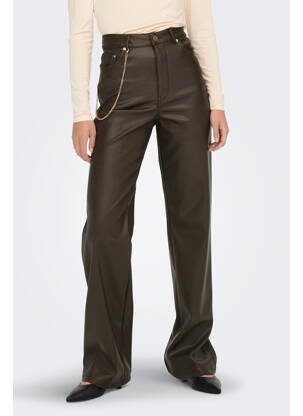 Pantalon droit marron ONLY femme