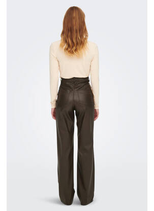 Pantalon droit marron ONLY femme