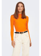 Pull col roulé orange ONLY pour femme seconde vue