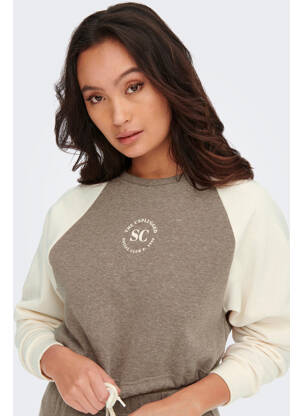 Sweat-shirt marron ONLY femme