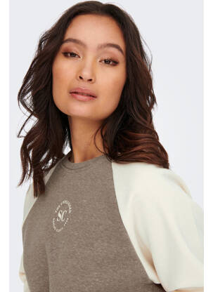 Sweat-shirt marron ONLY femme