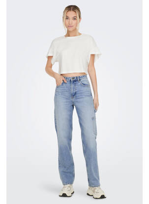 Jeans coupe droite bleu ONLY femme