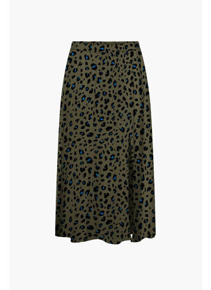 Jupe mi-longue vert ONLY femme