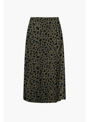 Jupe mi-longue vert ONLY femme