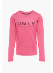 T-shirt rose ONLY pour fille seconde vue
