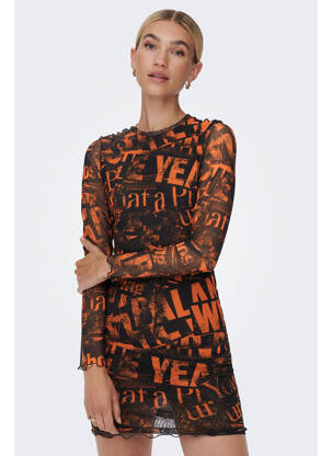 Robe courte noir NEON & NYLON femme
