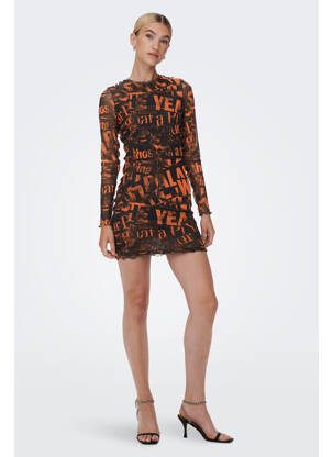 Robe courte noir NEON & NYLON femme