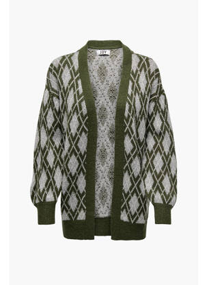 Gilet manches longues vert JACQUELINE DE YONG pour femme