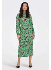 Robe longue vert ONLY pour femme seconde vue