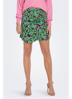Jupe courte vert ONLY femme