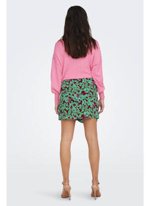 Jupe courte vert ONLY femme