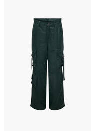 Pantalon cargo noir NEON & NYLON femme