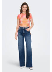T-shirt orange ONLY pour femme seconde vue