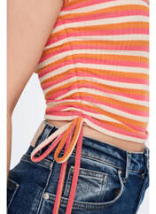 T-shirt orange ONLY pour femme seconde vue