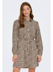 Robe courte beige JACQUELINE DE YONG pour femme seconde vue