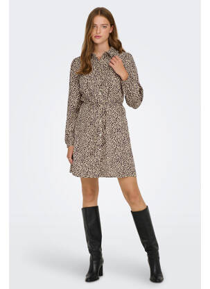 Robe courte beige JACQUELINE DE YONG femme