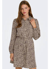 Robe courte beige JACQUELINE DE YONG pour femme seconde vue